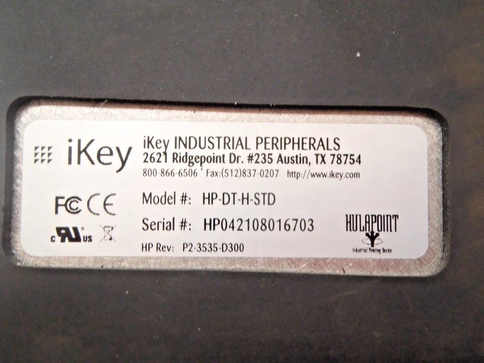 iKey HP-DT-H-STD Industrial Pointing Device Serial Connection - Image 4 of 4