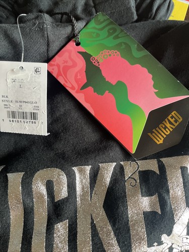 WICKED Women's Black Hoodie Pullover Sweatshirt Size large *Target Exclusive NEW - Picture 4 of 4
