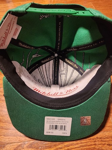 Mitchell & Ness Boston Celtics Earthquake Snapback Hat Cap Basketball NBA NWT - Bild 5 von 7