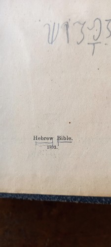 Centuries Old Bible Vintage 1893 in Hebrew - Imagen 5 de 16