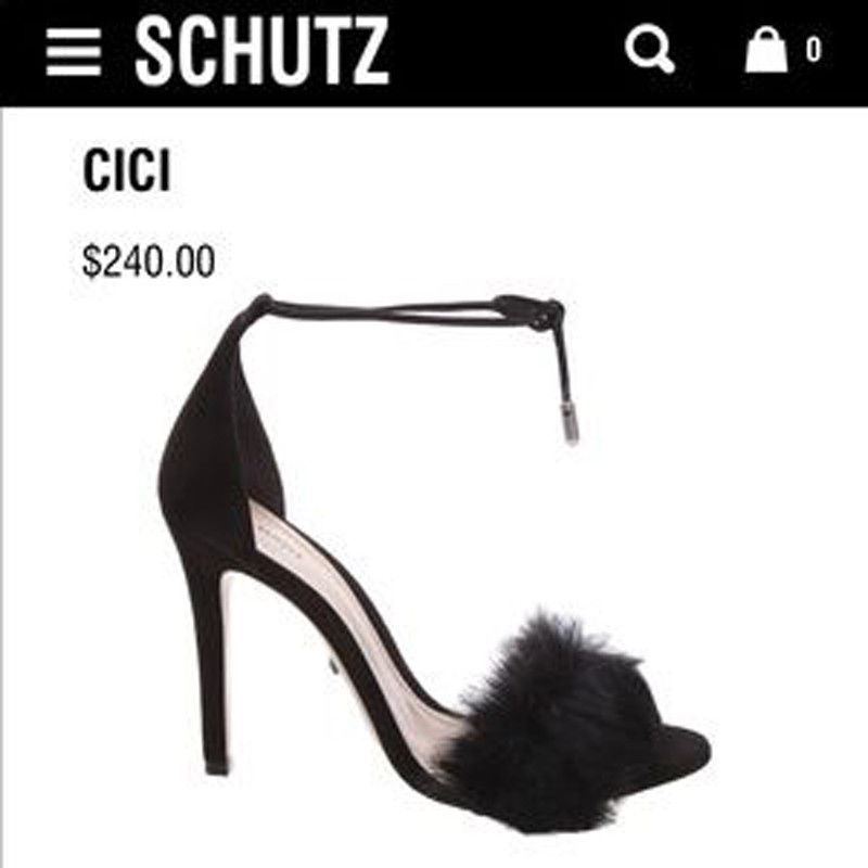 Schutz Cici nero Ankle Tie Wrap Lace Up Sandals Lori Suede & Rabbit Fur Heels marchi di stilisti economici Schutz Cici nero Ankle Tie Wrap Lace Up Sandals Lori Lori Lori Suede & Rabbit Fur Heels prezzi equi