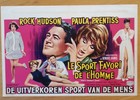 MAN'S FAVORITE SPORT rock hudson prentiss affiche cinema belge originale '64