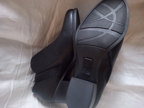SOUL Naturalizer Claira Black Ankle Boots Size 9.5W Shoe Bootie NWOB - Picture 5 of 10