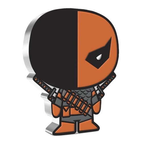 DEATHSTROKE™ DC Comic Series Chibi 1 Oz Silver Coin $2 Niue 2021 - Picture 1 of 4