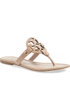NEW TORY BURCH MILLER SANDAL MAKEUP LEATHER SIZE 8.5