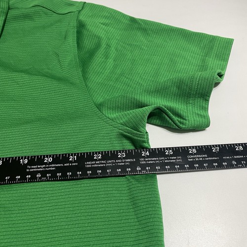 Polo Under Armour Tech verde para hombre XL elástico manga corta suelto HeatGear - Imagen 3 de 10