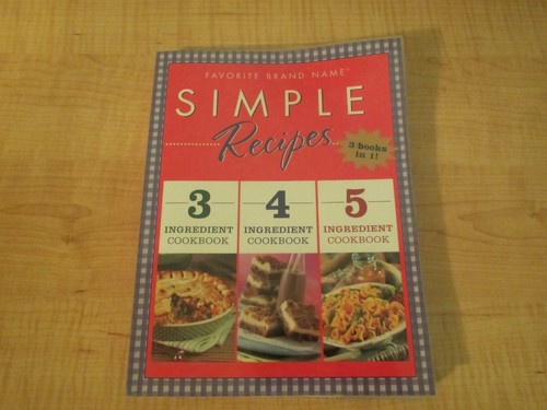 Simple Recipes - 3, 4, and 5 Ingredient Cookbook - Picture 1 of 12