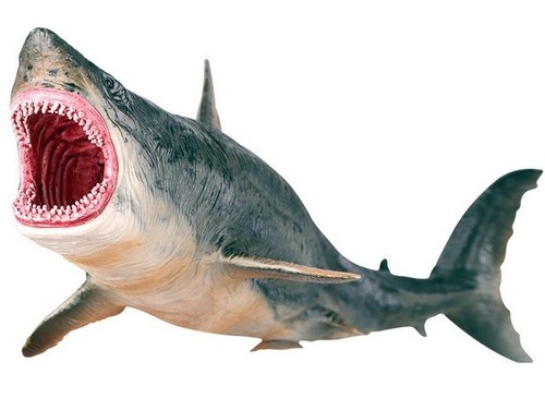 Großer Megalodon Hai 10 Zoll Tier Spielzeug PVC Actionfigur Puppe Kinder Spielzeug Party Geschenke - Bild 1 von 13