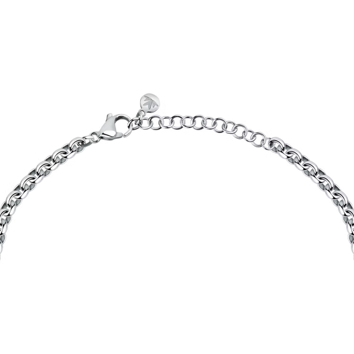 COLLANA DONNA MORELLATO MODELLO ABBRACCI CON ZIRCONI SAUC11,CATENA ACCIAIO 45 Cm - Foto 4 di 5