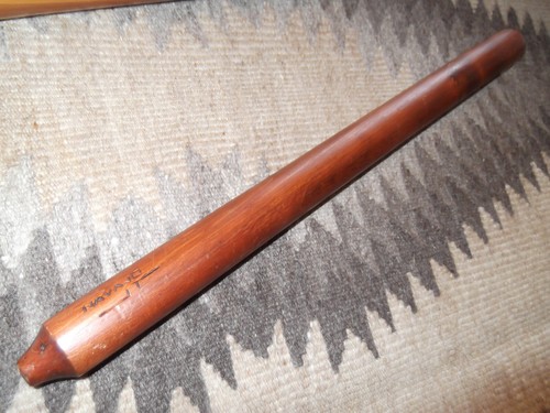 Vintage Navajo Flöte Lot Loon or Love Flute One Piece of Carved Wood - Bild 6 von 8