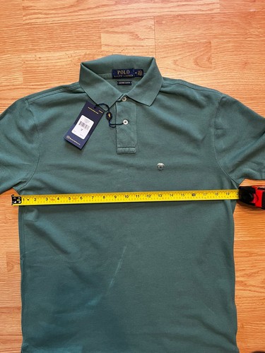 Polo Ralph Lauren T Shirt Mens Size Medium Top Button Up Color Green NWT - Picture 8 of 11