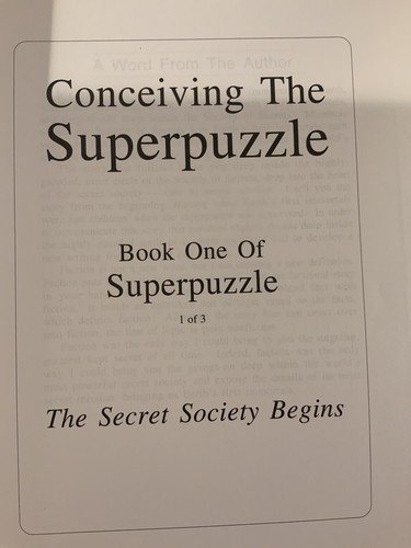 NEOTHINK Superpuzzle Book Hamilton Volume 1 2 3 Combined 2012 Secret Society - Bild 6 von 6
