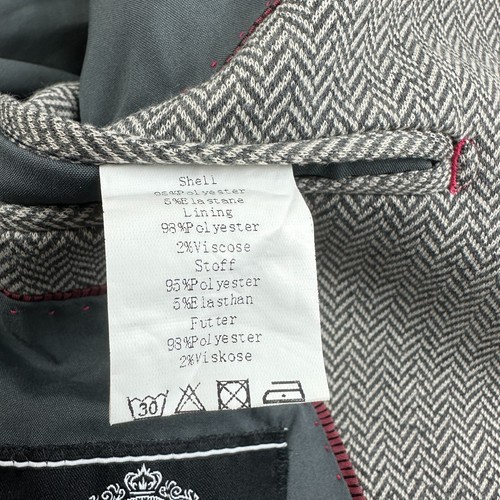 Blazer Paul Jones Para Hombres L Gris Estructurado Espiga Informal Deportivo Abrigo Chaqueta - Imagen 5 de 18