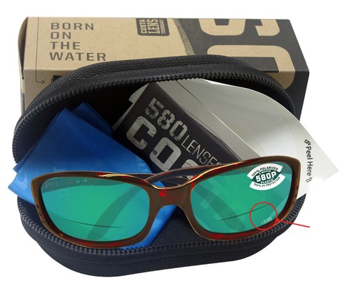 Gafas de sol Costa Del Mar Brine C-Mate Readers plástico lente 580P NUEVO - Imagen 23 de 27