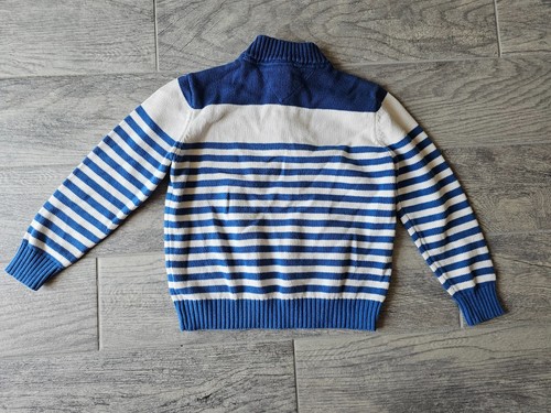 Boys Tommy Hilfiger Striped Pullover Knit Sweater Long Sleeve Size 7 blue white - Picture 8 of 12