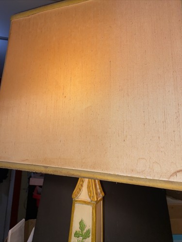 RARE VTG Hand Painted Italian Majolica Lion Lamp MCM 39” 14 lbs & 14 oz - Picture 21 of 24