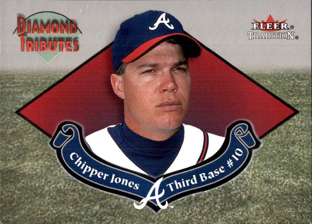 2002 Fleer Tradition DIAMOND TRIBUTES #12 Chipper Jones ATLANTA BRAVES