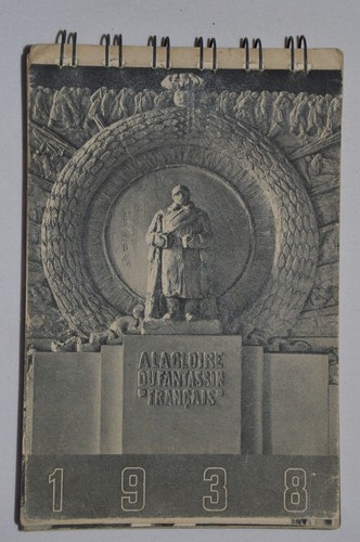 CALENDRIER 1938-A LA GLOIRE DU FANTASSIN FRANCAIS-UNIFORME FRANCE 1940- - Picture 1 of 11