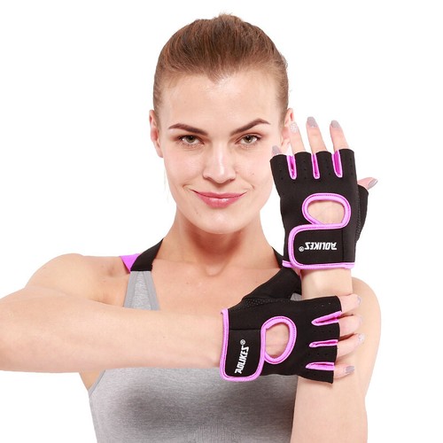 Fitness Gloves Weight Lifting Gym Sport Workout Training Wrist Wrap Women Men - Picture 10 of 17