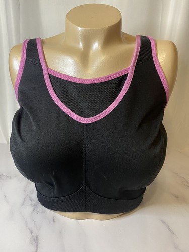 Glamorise Womens MagicLift Seamless Wirefree #1006 Sports Bra, black  size 34I - Picture 5 of 12