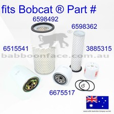 fits Bobcat Filter Service Kit 6598362 6598492 6515541 6675517 743 1600 643