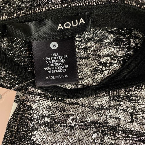 NEU Aqua schwarz silber Krepp Bodycon Homecoming Stretch Kleid Small - Bild 13 von 13