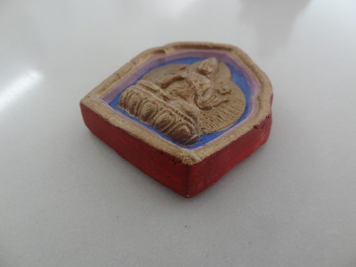 MONGOLISCHER TIBETISCHER BUDDHISTISCHER HANDGEFERTIGTER TON TSA TSA - Bild 4 von 5
