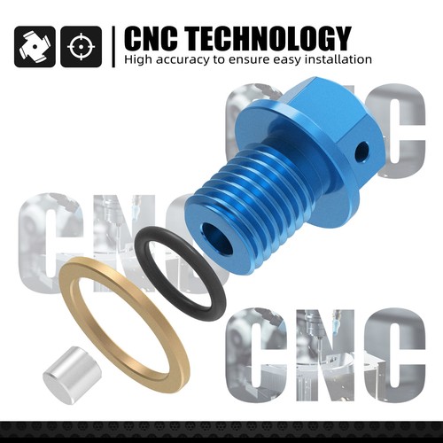 Perno de drenaje de aceite de motor NICECNC M12 para Yamaha YZ250 250X XT250X WR250R TRICKER - Imagen 7 de 10