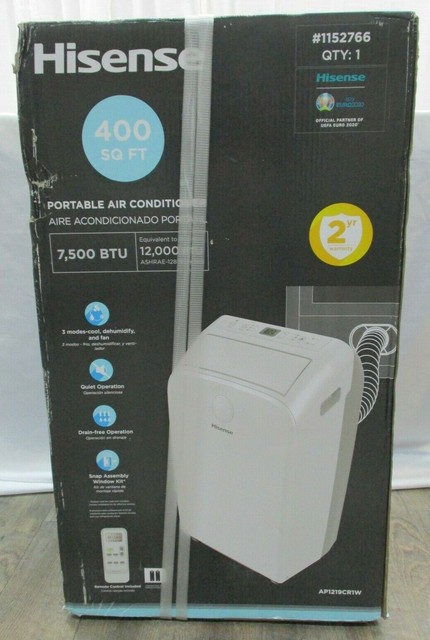 Hisense 400-sq ft 115-Volt Portable Air Conditioner w/Remote AP1219CR1W