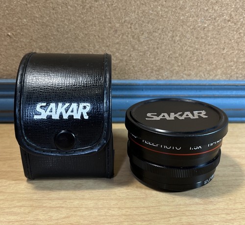 VTG Sakar Video Telephoto 1.5x Hi Resolution Lens JAPAN S6 / 49 mm w/ Case - Picture 1 of 10