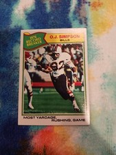 1977 Topps #453 O.J. Simpson RB Near Mint Buffalo Bills RB Vintage Football 🏈