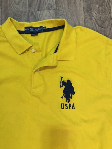 US Polo Association Shirt Mens Extra  XXL GOLD  USPA- EXCELLENT - Picture 1 of 10
