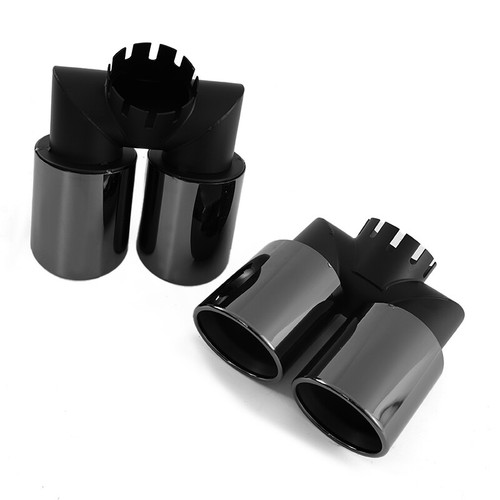 3pcs Tail Pipe Throat Exhaust Khan Look For Land Defender 110 90 130 2020-2025 - Picture 9 of 12