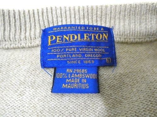 Pendleton hellbraun großer Pullover ärmellose Lämmer Wolle - Bild 7 von 7
