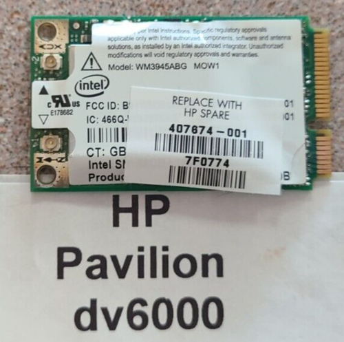 HP Pavilion dv6000 dv9000 WiFi CARD 459339-001 g50 Compaq Presario C700 F700 - Picture 1 of 2