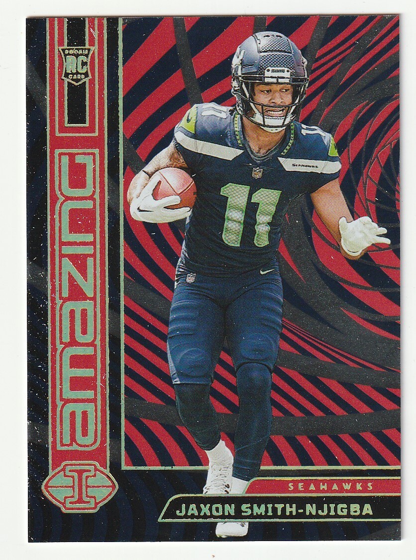 2023 Panini Illusions Jaxon Smith-Njigba Amazing Red Rookie RC Seahawks /75 #21
