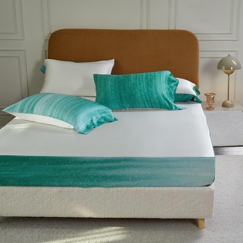 Luxury Bedding Set 4pcs 100 Nature Silk Quilt Cover Fitted Sheet 2 Pillowcases - Picture 38 of 60