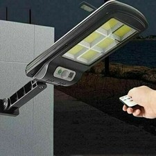 Faro lampione stradale pannello solare fotovoltaico sensore 120 LED COB 