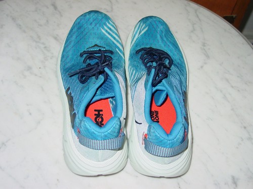 Hoka One One Rincon 1102874 IBWB White/Imperial Blue Running Shoes! Size 10.5 - Picture 3 of 18