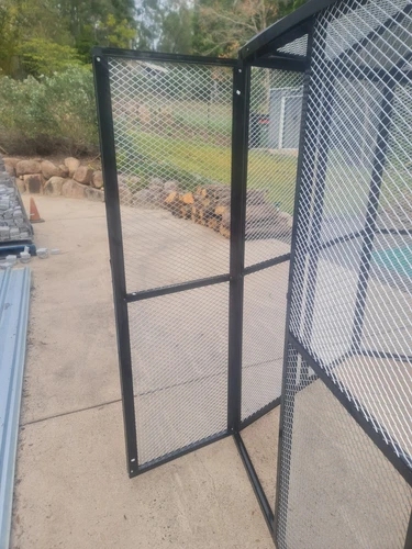 2320h 2400w Diagonal Bird Cage Chicken Canary Parrot Mesh Enclosure Aviary - Picture 15 of 24