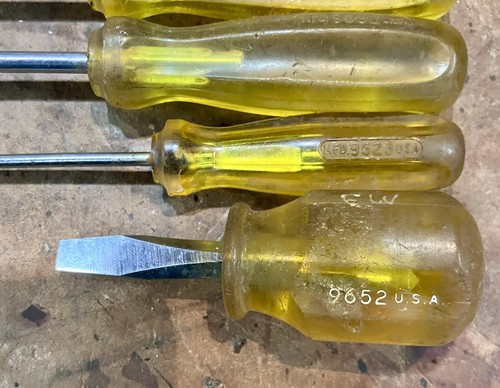 Proto Professional & Proto • Set Of 10 Screwdrivers • 4 Phillips / 6 Slot • USA - Picture 10 of 11