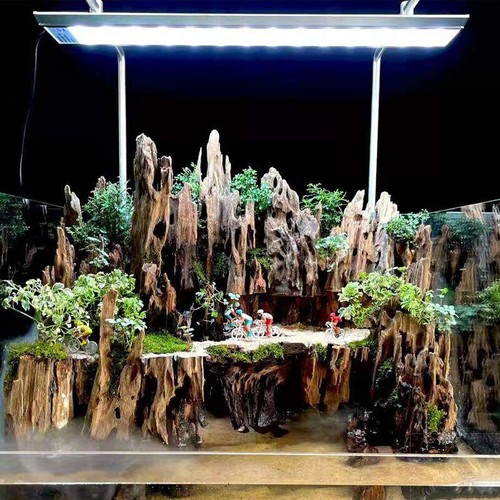 Adorno de madera a la deriva natural porosa para acuario ramas de madera de reptil hundibles decoración - Imagen 2 de 12