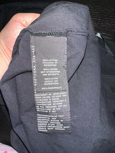 Harley Davidson Herren Schwarz Langarm Motorrad Biker Brust Streifen Größe Large - Bild 5 von 5