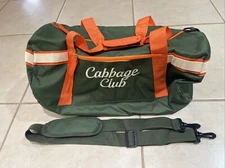 Cabbage Club Weekender Travel Duffle Bag Olive Green/Orange w/Shoulder Strap NEW