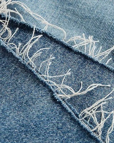 Express💗High Waisted Medium Wash Ripped Wide Leg Jeans💗8S - Picture 8 of 8