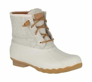 Saltwater Duck Boot Off White Wool 