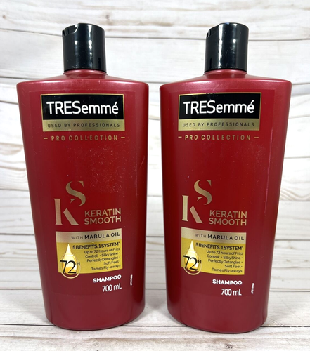 Tresemme Keratin Smooth Marula Oil Shampoo Silky Shine 23.66oz (2 Pack) - Picture 2 of 4