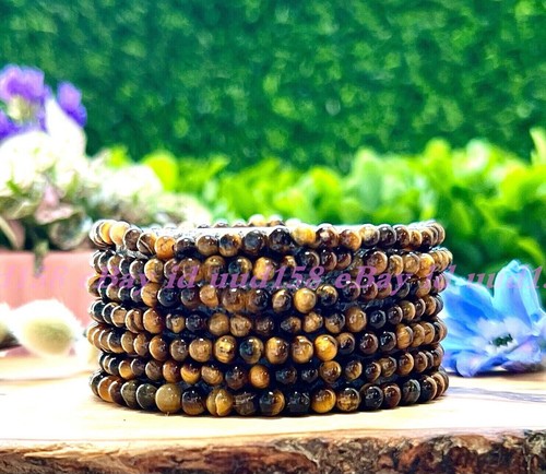 Wholesale Lots 6 Pcs 4mm Natural Gemstone Crystal Healing Stretch Bracelet 7.5” - Picture 65 of 85