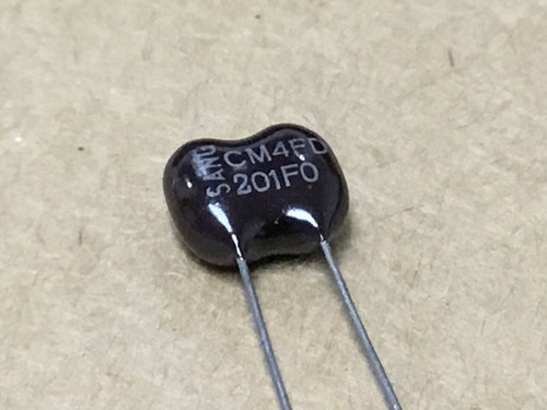 (1 PC)  SANGAMO  CM04FD201FO3  Mica Capacitors 200pF 500V 1% - Picture 1 of 3