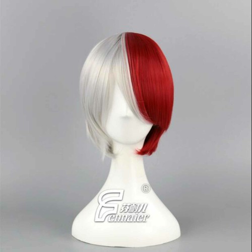 Peluca roja blanca pelo corto y liso personajes de anime cosplay ESTÁNDAR social | eBay Peluca roja blanca pelo corto y liso personajes de anime cosplay ESTÁNDAR social | eBay